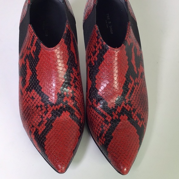 Rag & Bone Beha Snake Embossed Red - Picture 15 of 15